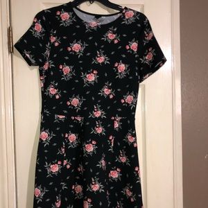 Floral Black dress 👗 XL